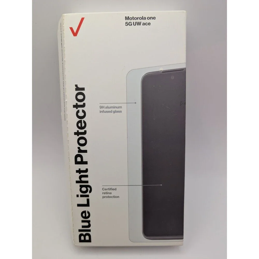Verizon Blue Light Screen Protector for Motorola One 5G UW Ace - Clear/Tinted